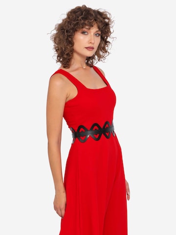Haute Cuir Belt 'Diamond Cutout Belt' in Black