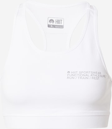 Bustier Soutien-gorge de sport HIIT en blanc : devant