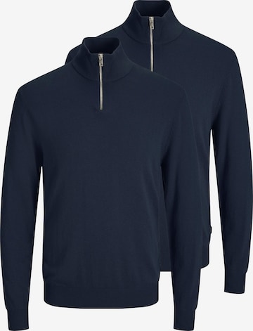 JACK & JONES Pullover 'Emil Knit' in Blau: Vorderseite