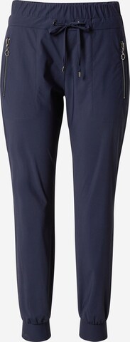 s.Oliver BLACK LABEL Tapered Broek in Blauw: voorkant