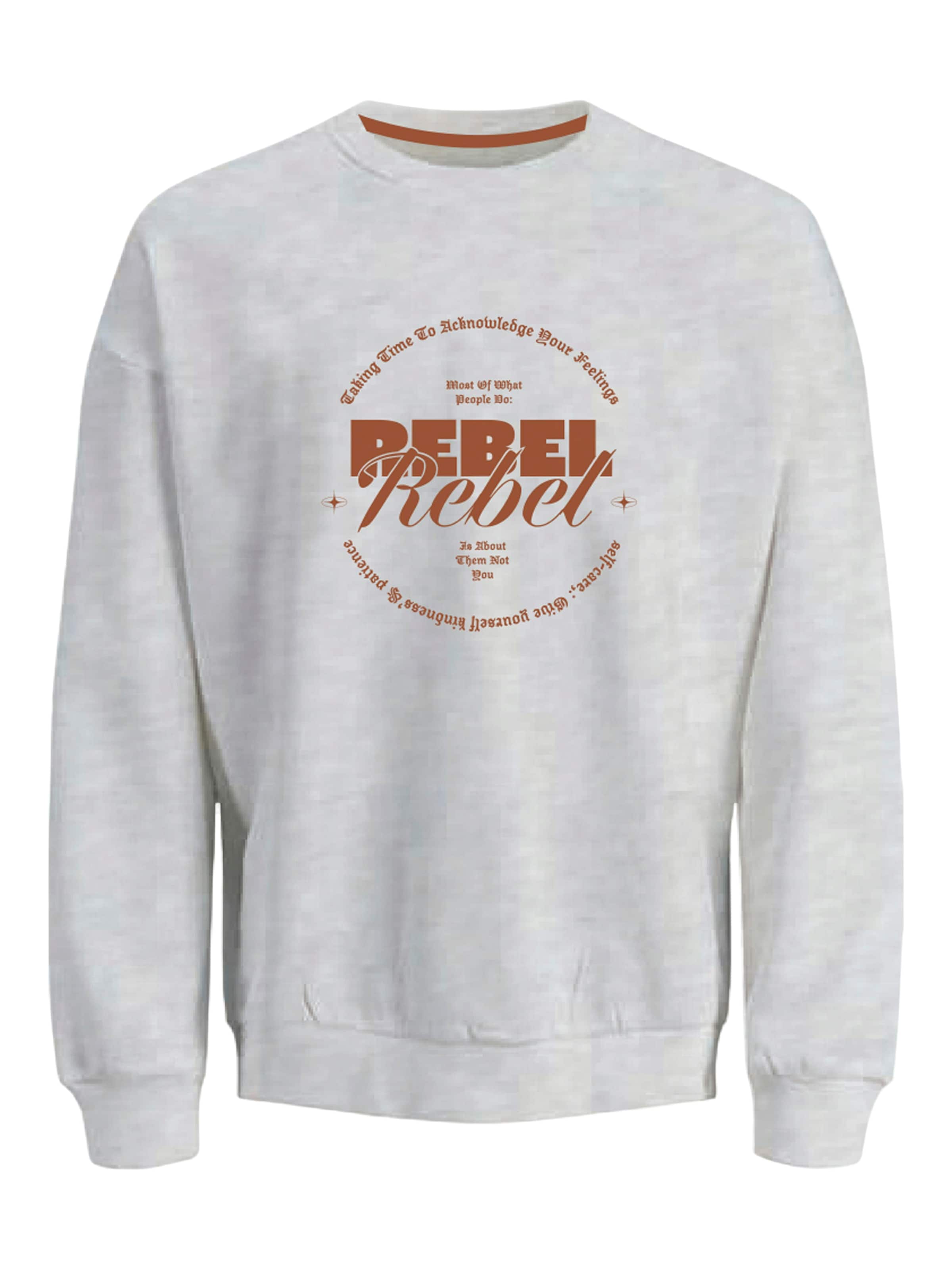 JJ Rebel Tréning póló 'JREBGRAY' - barna