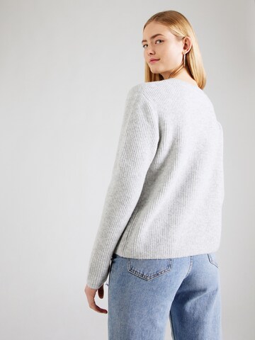 PIECES Knit Cardigan 'SILLY' in Grey