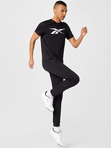 T-Shirt fonctionnel 'Vector' Reebok en noir