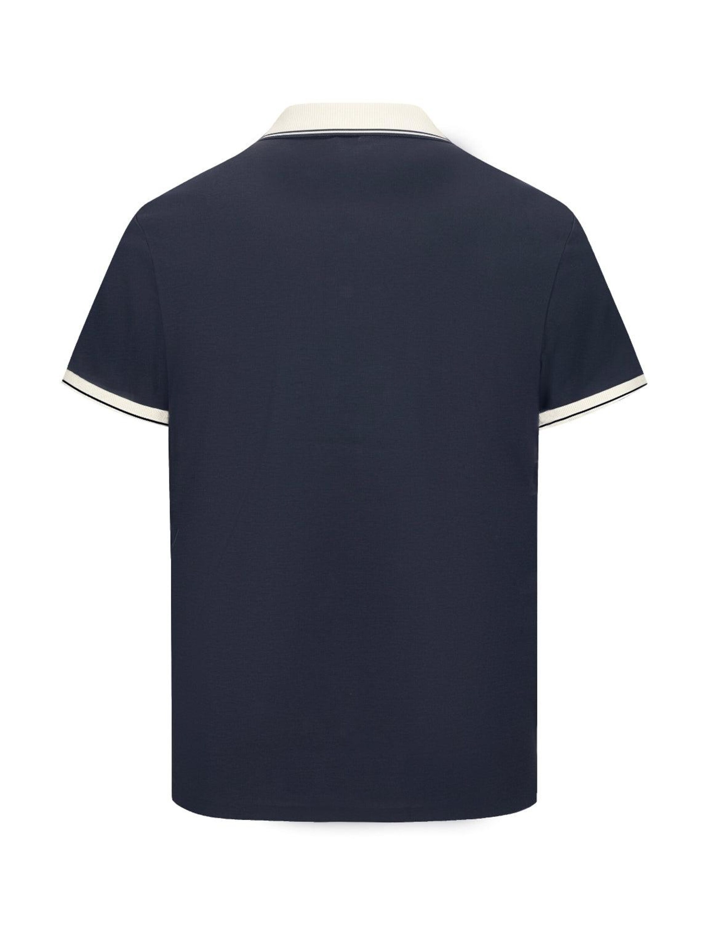 Laurent Vergne Shirt 'Philippe Polo - Donkerblauw' in Blue