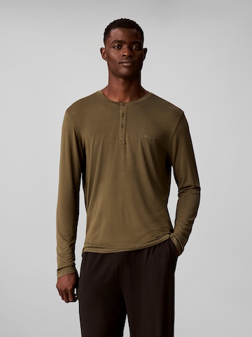 Maillot de corps Calvin Klein en vert : devant