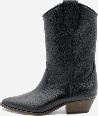 IZIA Bottes de cowboy en noir, Vue avec produit