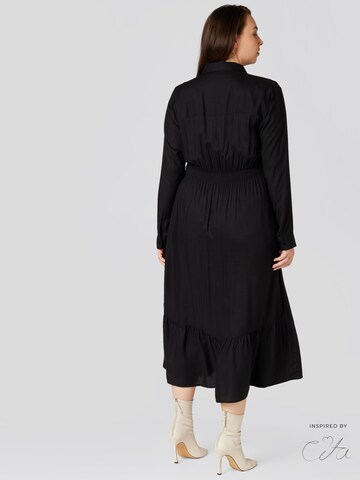 Guido Maria Kretschmer Curvy - Vestido camisero 'Polly' en negro