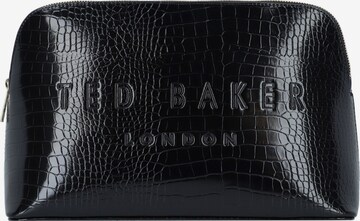 Ted Baker Toiletry Bag 'Crocana' in Black: front