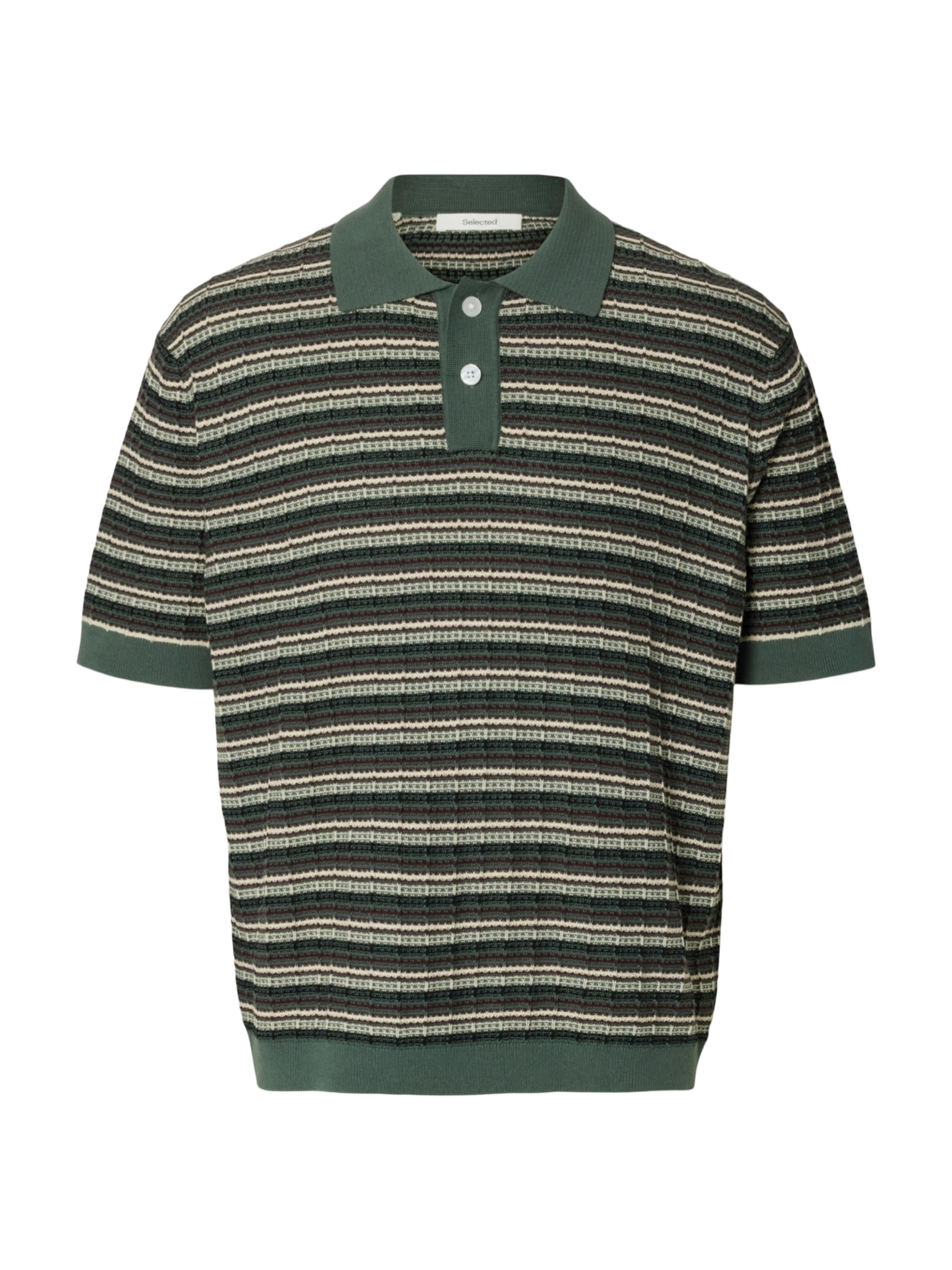 Pull-over 'SLHDane' SELECTED en vert : devant