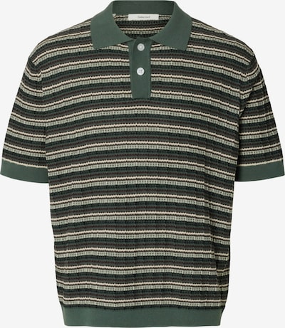 Megztinis 'SLHDane' iš SELECTED, spalva – kremo / žalia / tamsiai raudona / juoda, Prekių apžvalga