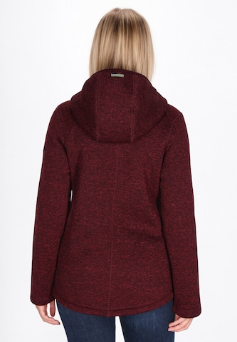 Schmuddelwedda Fleece jas in Rood