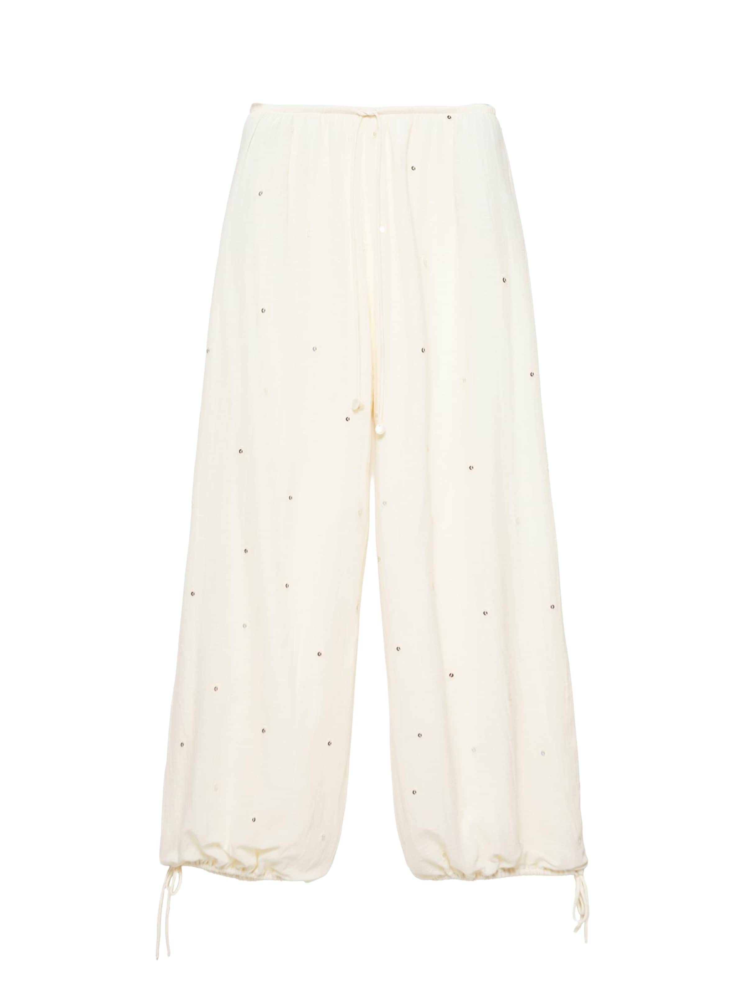 Pull&Bear Дънки Tapered Leg Панталон в жълто: отпред