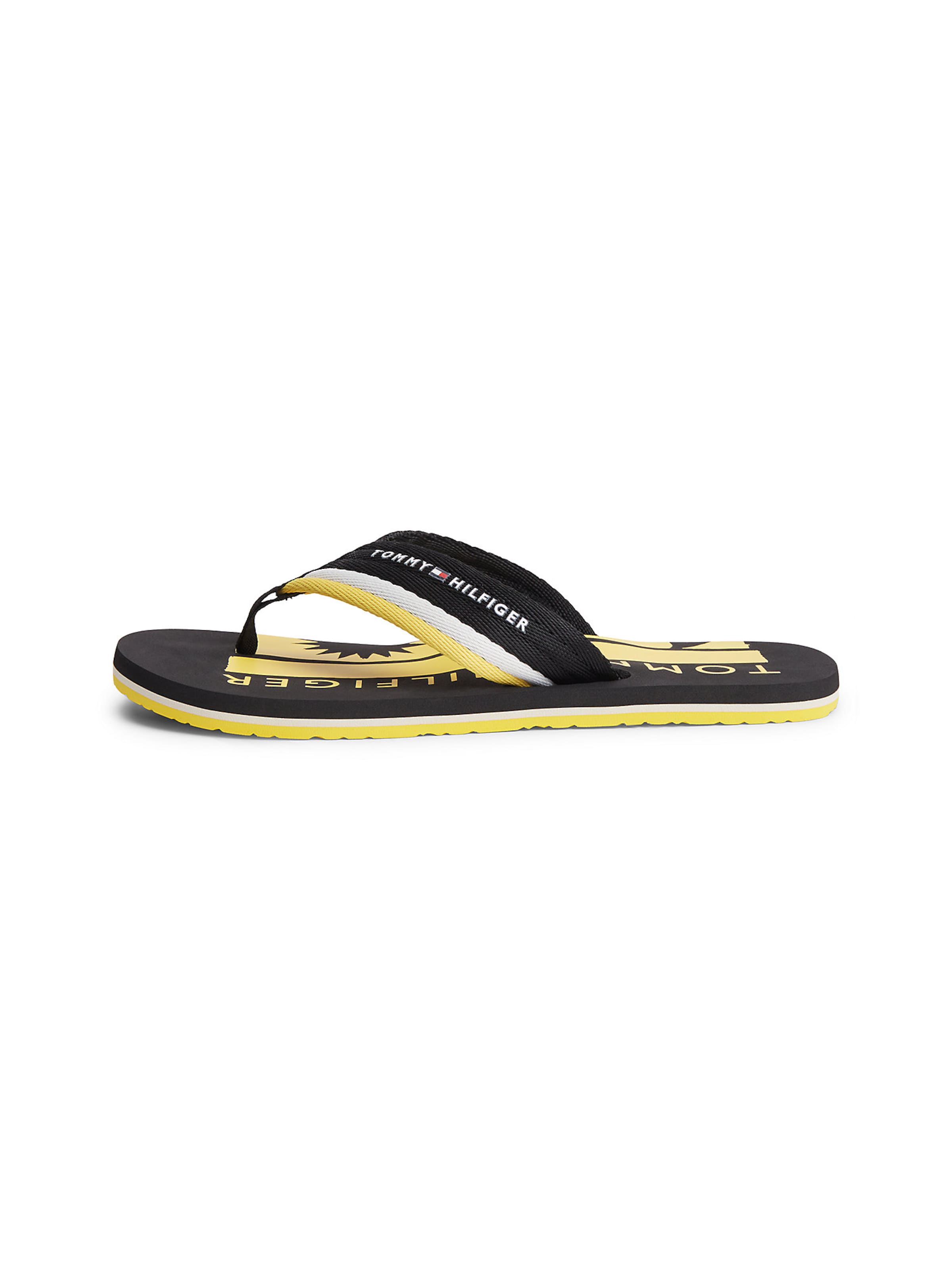 Tongs TOMMY HILFIGER en noir : devant
