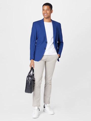 BOSS Black Slim Fit Forretningsjakke 'H-Huge' i blå