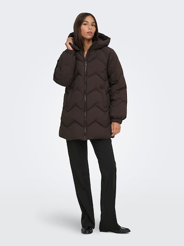 JDY Winter jacket 'JDYPower' in Brown