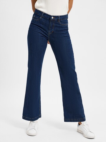 Bootcut Jean Marie Lund en bleu : devant