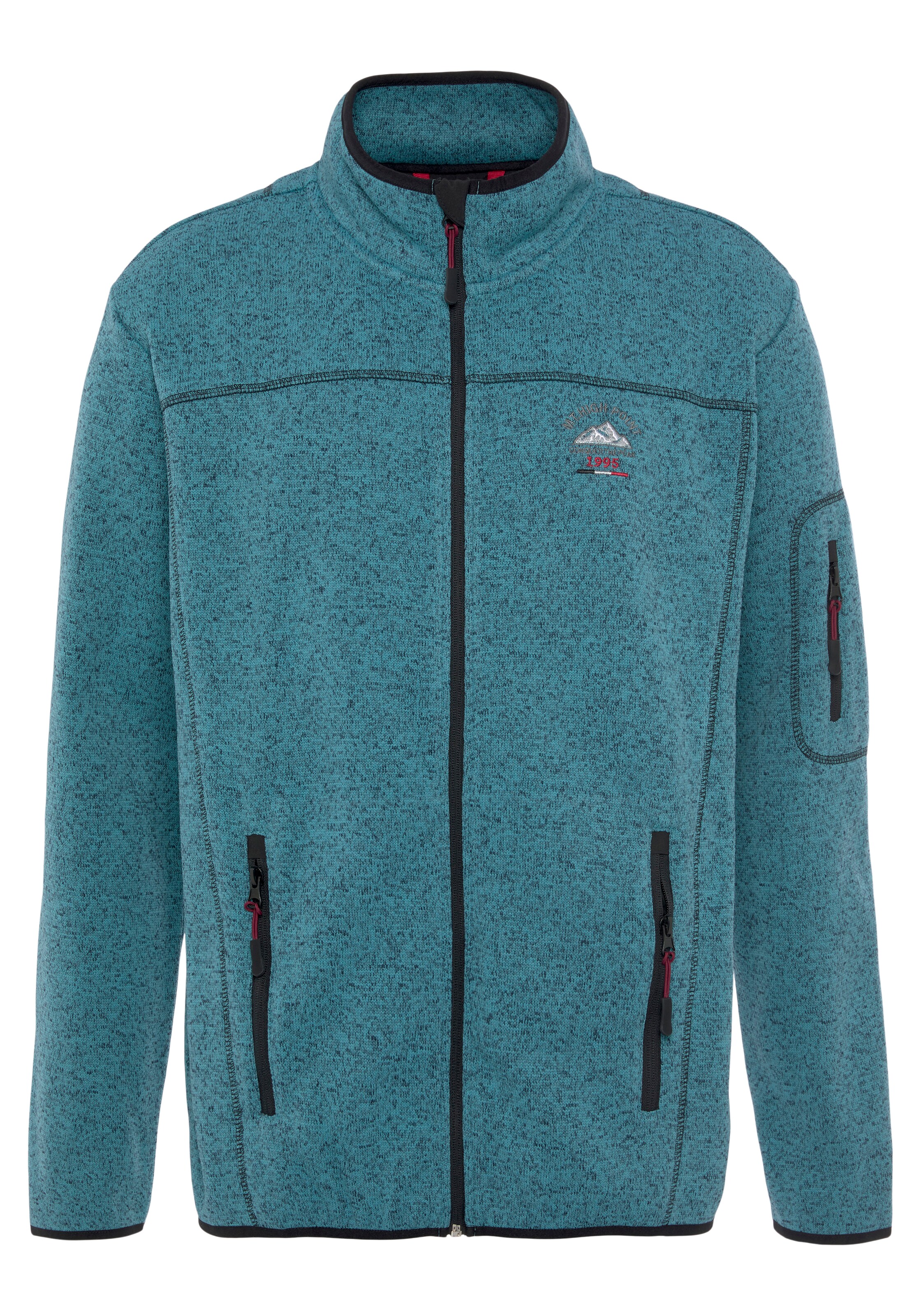 Man's World Fleecejacke in Grün: Vorderseite