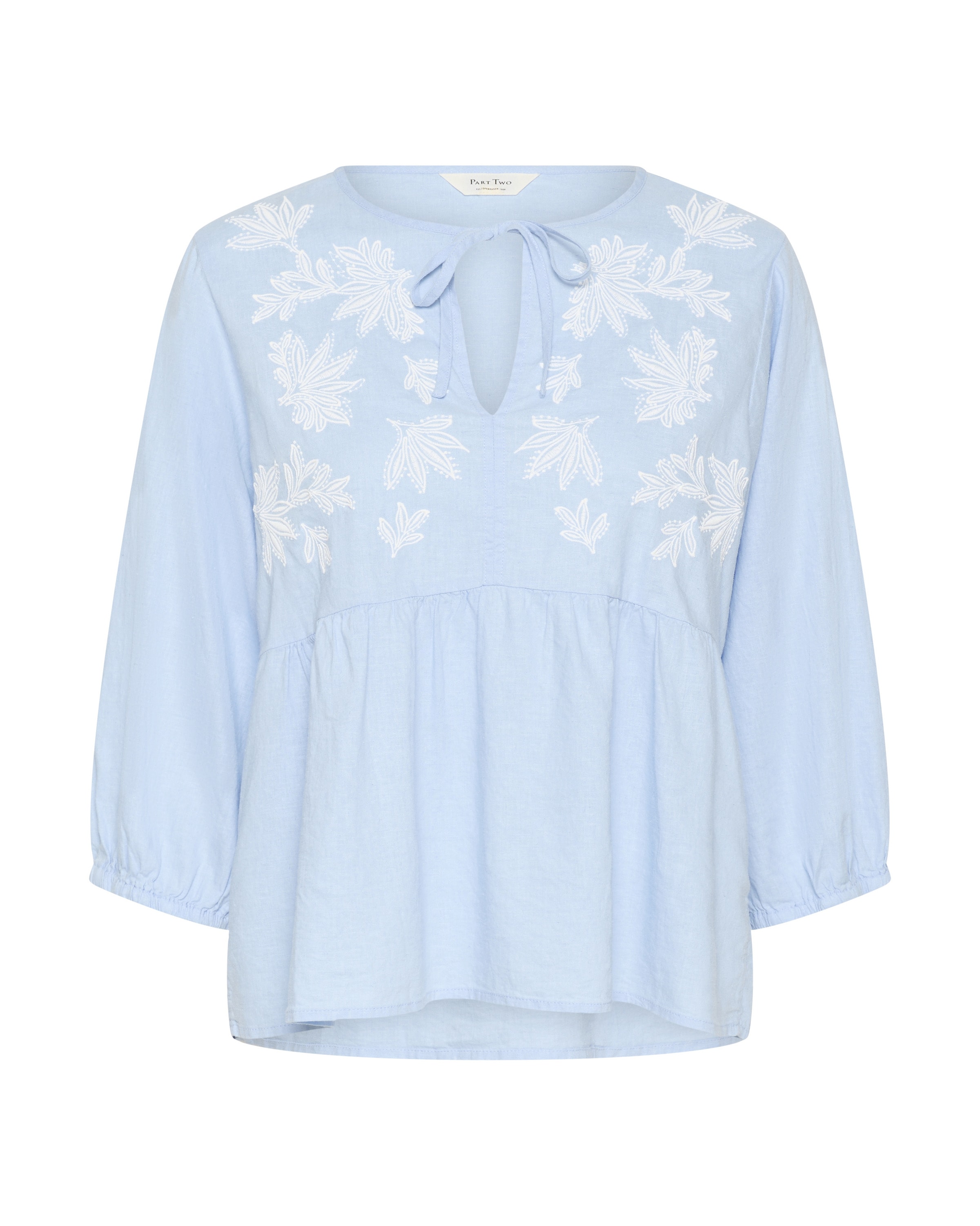 Part Two Bluse 'Gwendina' in Blau: Vorderseite