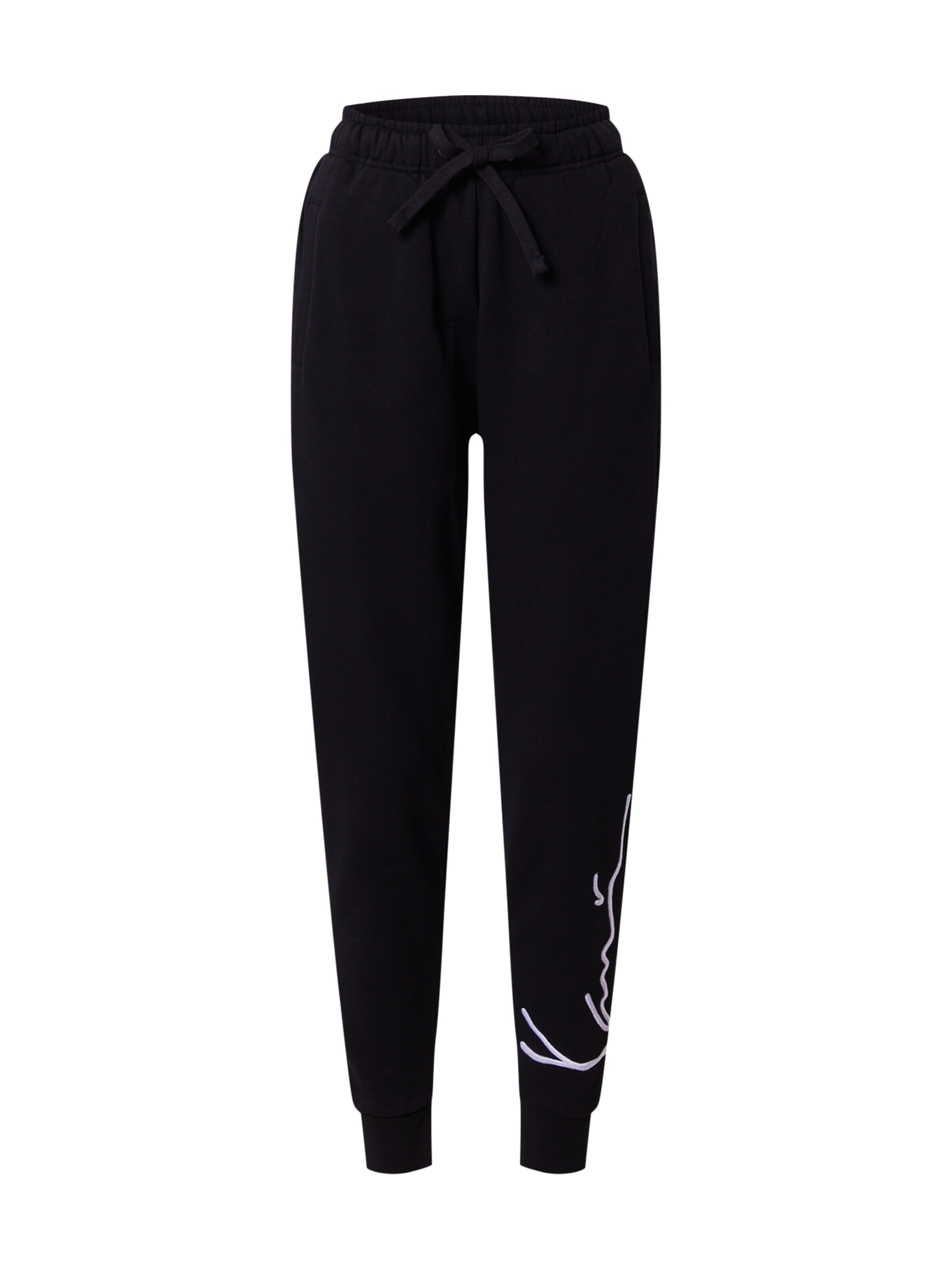 Karl Kani Tapered Broek in Zwart: voorkant