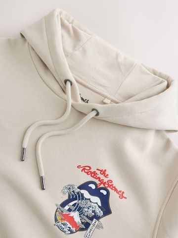 Felpa 'Rolling Stones' di Next in beige