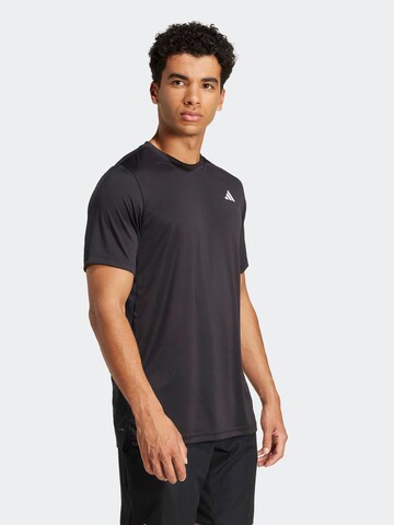 ADIDAS PERFORMANCE Λειτουργικό μπλουζάκι 'Club' σε μαύρο: μπροστά