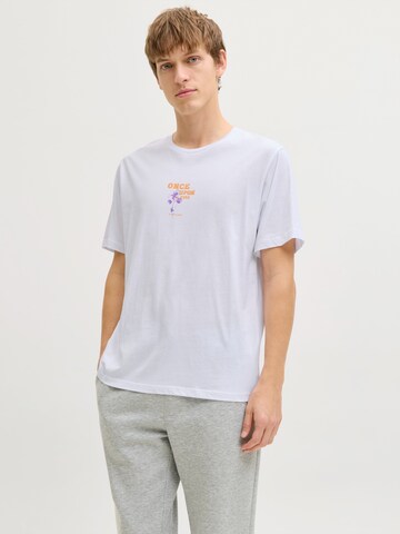 balts JJ Rebel T-Krekls 'JREBRILEY': no priekšpuses