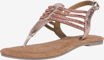 TAMARIS T-bar sandals in Pink: front