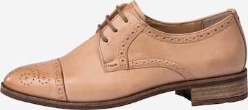 LLOYD Lace-Up Shoes in Beige: front