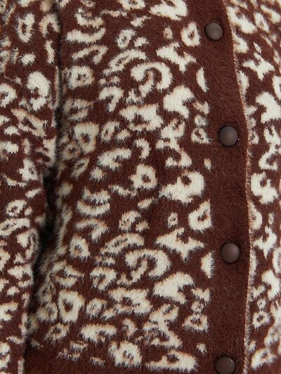 MixRay Strickjacke in braun / wollweiß, Produktansicht