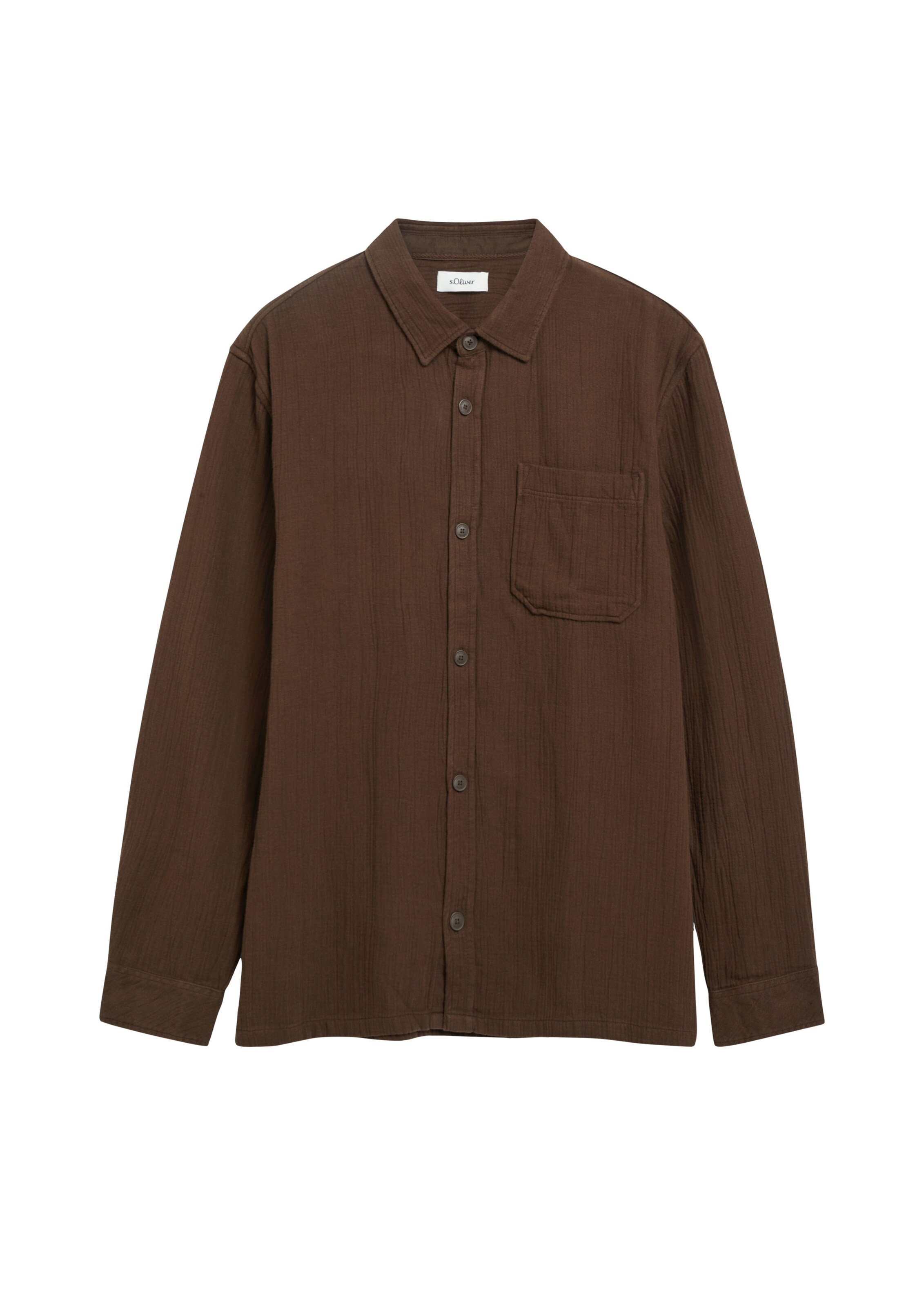 Fit confort Chemise s.Oliver en marron : devant