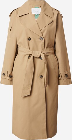 Manteau mi-saison 'ELLIE' NÜMPH en beige : devant