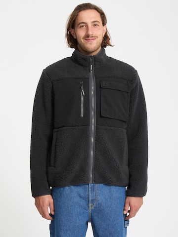 Volcom Athletic fleece jacket 'Storm Stone' in Black: front