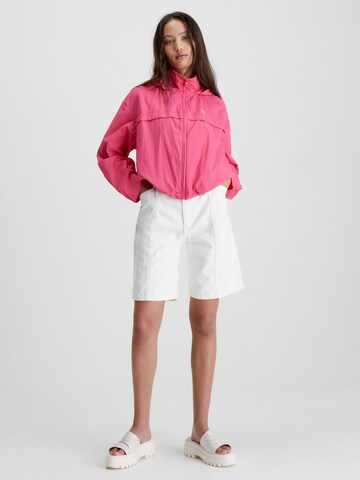 Calvin Klein Jeans Kevad-sügisjope, värv roosa
