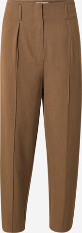 FIVEUNITS Pleated Pants 'Hailey' in Brown: front