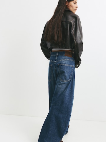 Pull&Bear Vrečasti Kavbojke | modra barva