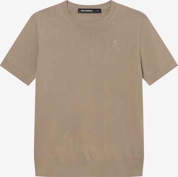 Pull-over Karl Lagerfeld en beige : devant