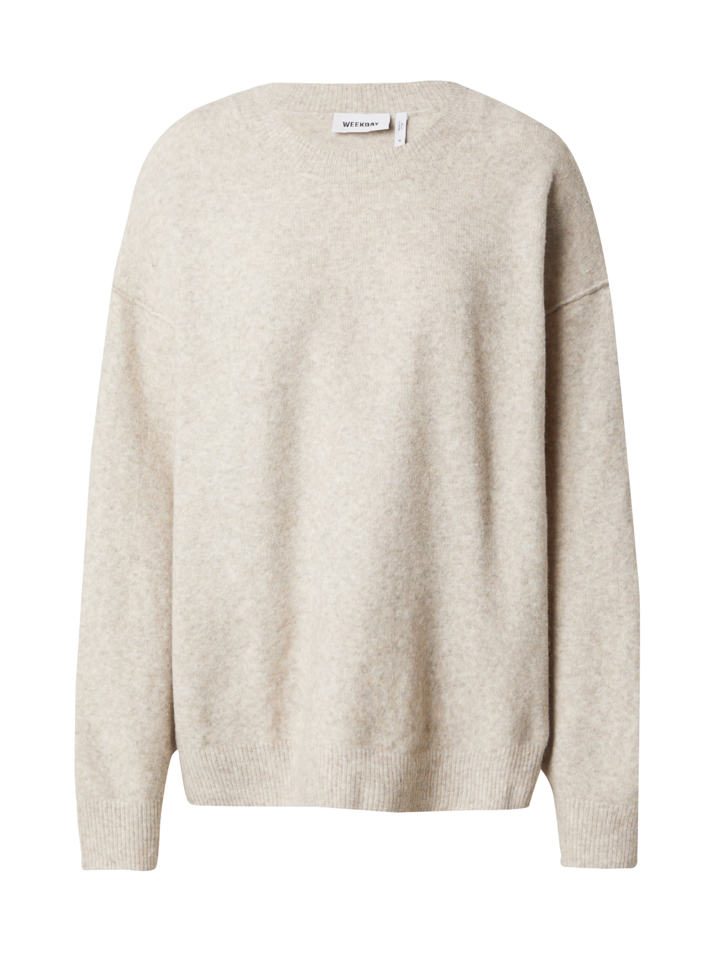 Pull-over 'Annie' WEEKDAY en beige : devant