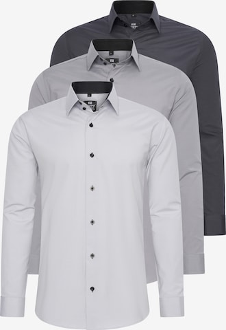 Rusty Neal Overhemd in Grijs: voorkant