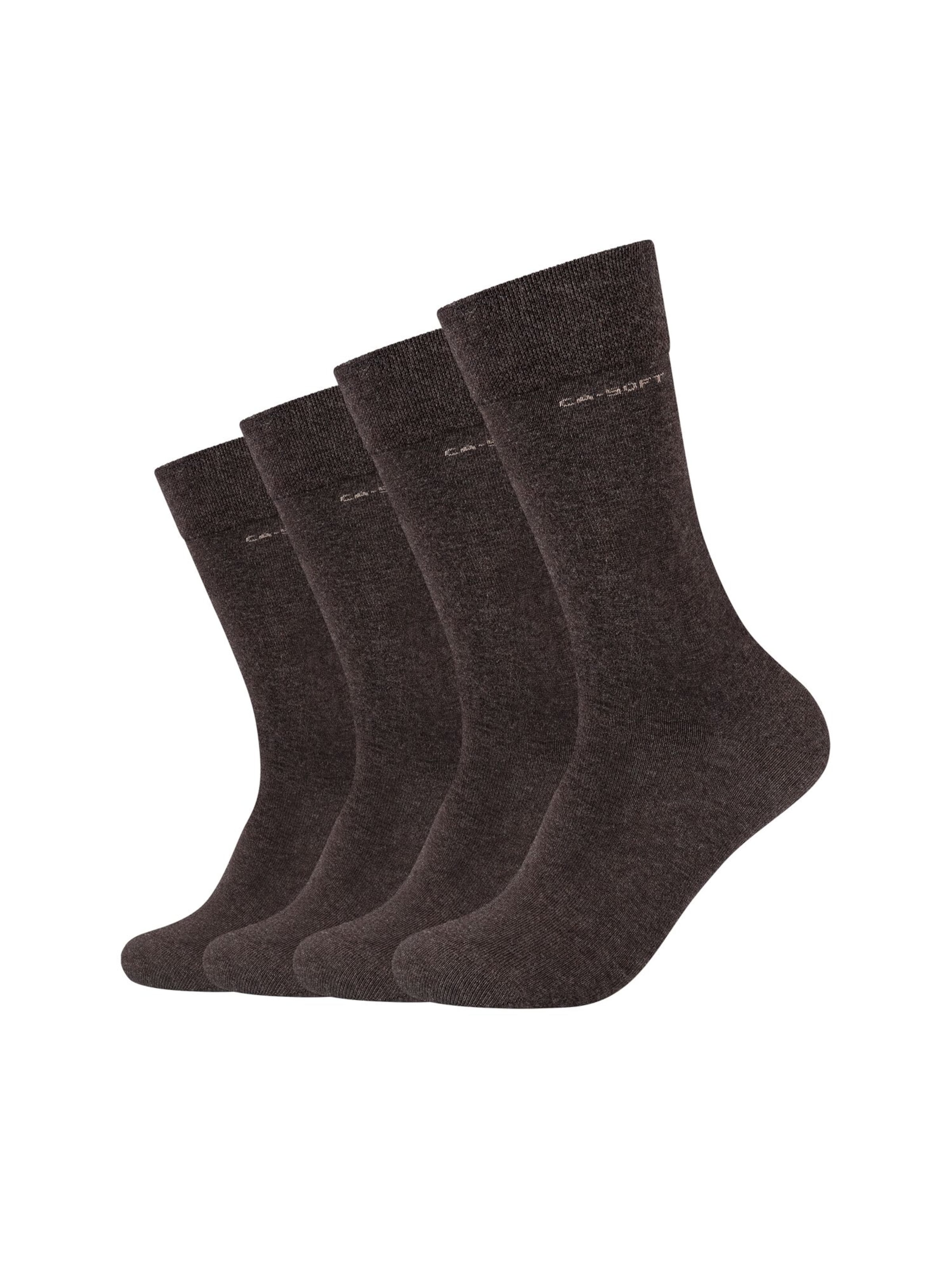 camano Socks in Brown: front