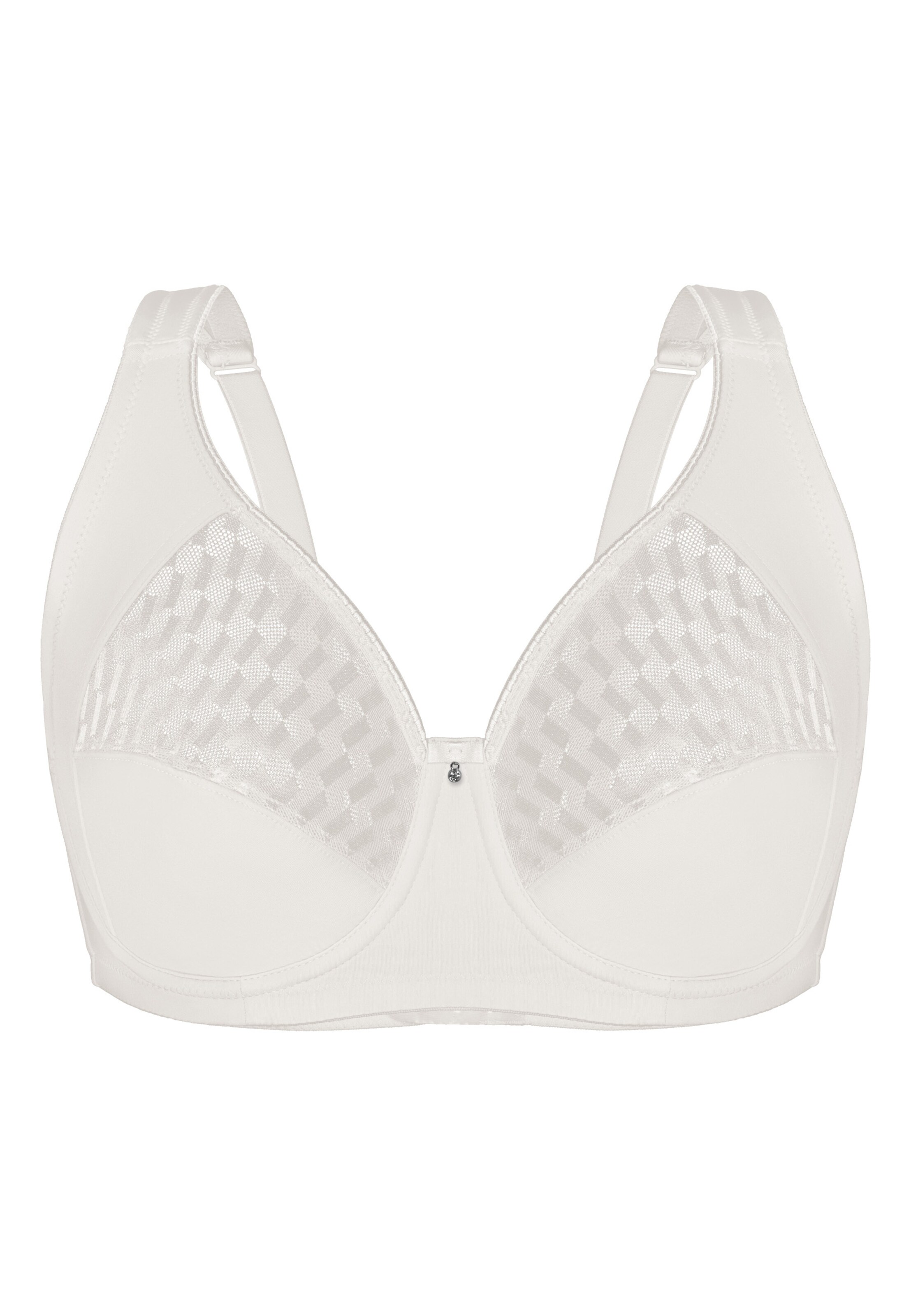 Invisible Soutien-gorge 'GRAPHICAL JACQUARD' sassa en blanc : devant