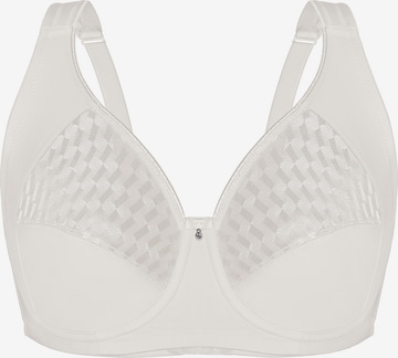 sassa Bra 'GRAPHICAL JACQUARD' in White: front