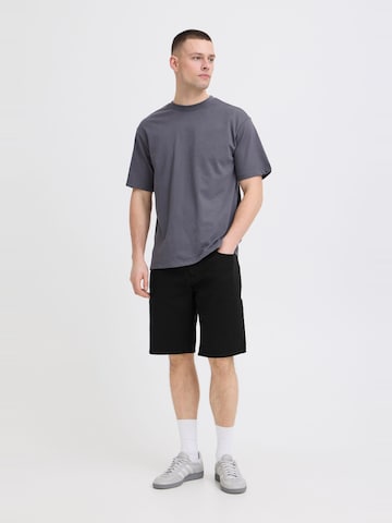 BLEND Regular Jeansshorts in Schwarz