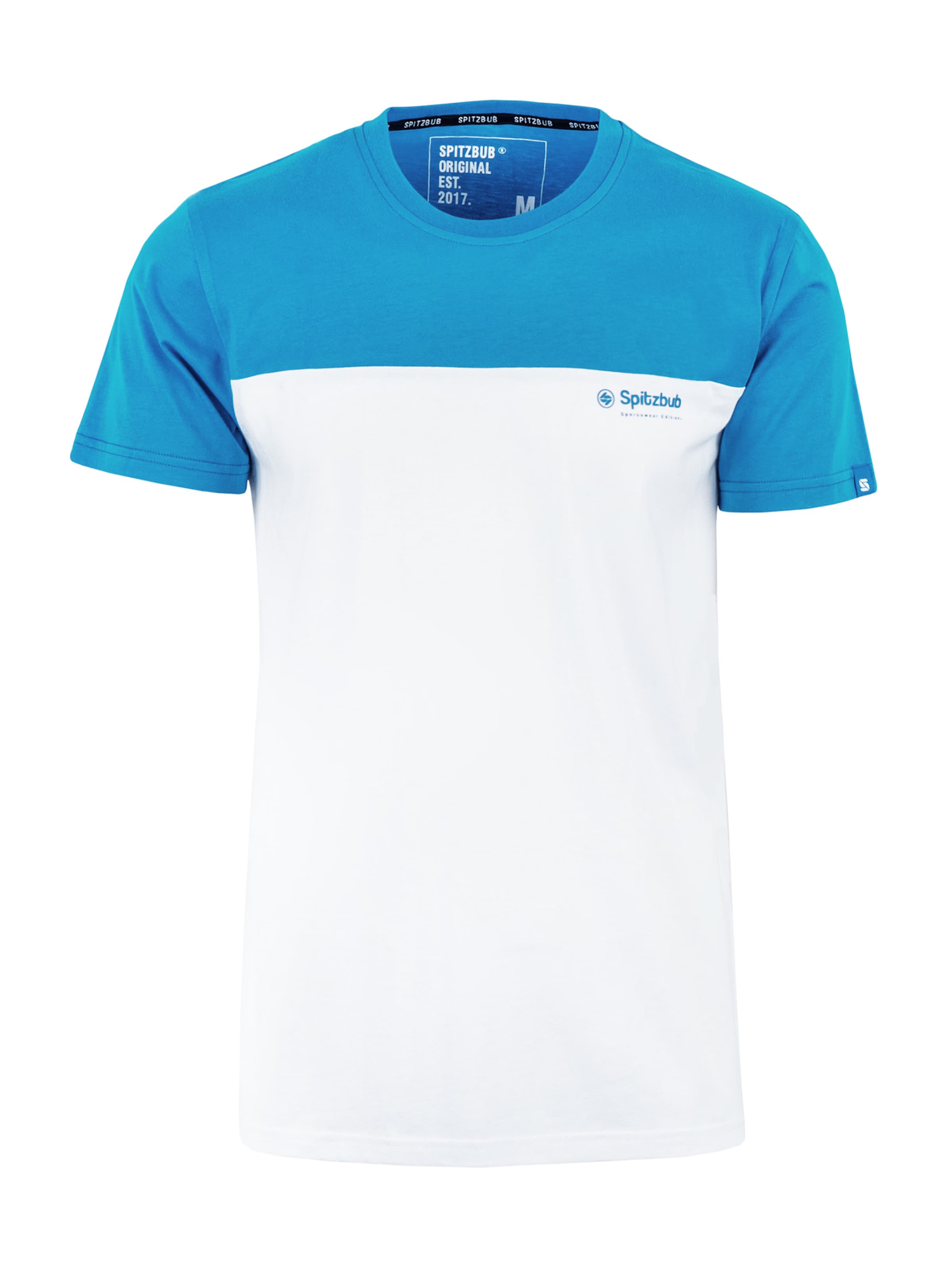 SPITZBUB Shirt ' Half Sports ' in Blauw: voorkant
