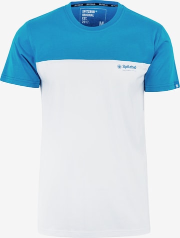 SPITZBUB Shirt ' Half Sports ' in Blue: front