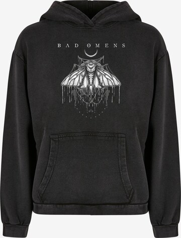 Merchcode Sweatshirt 'Bad Omens' in Black: front