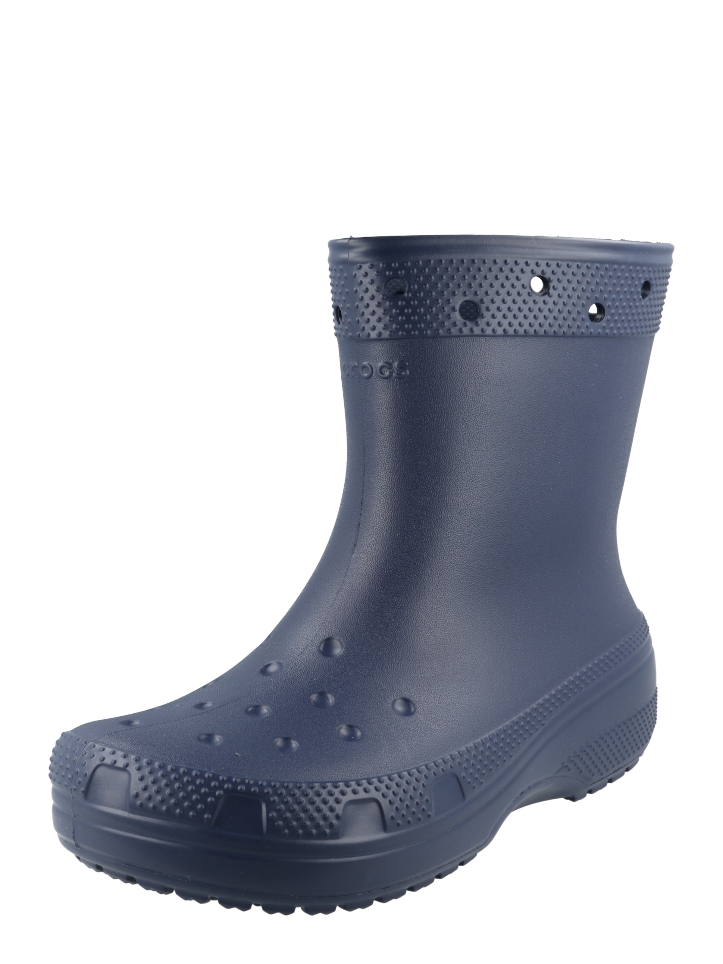 Bottes en caoutchouc Crocs en bleu : devant