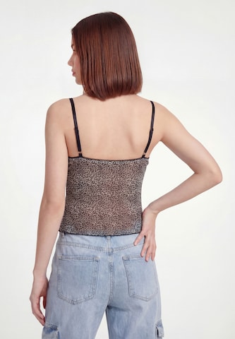 MYMO - Top 'Festival Collection' em castanho
