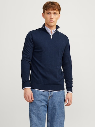 Pull-over 'JWHEMIL' JACK & JONES en bleu : devant