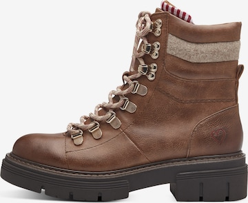 MARCO TOZZI Lace-Up Ankle Boots in Brown