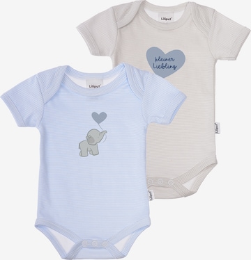 LILIPUT Romper/Bodysuit 'Elefant' in Blue: front